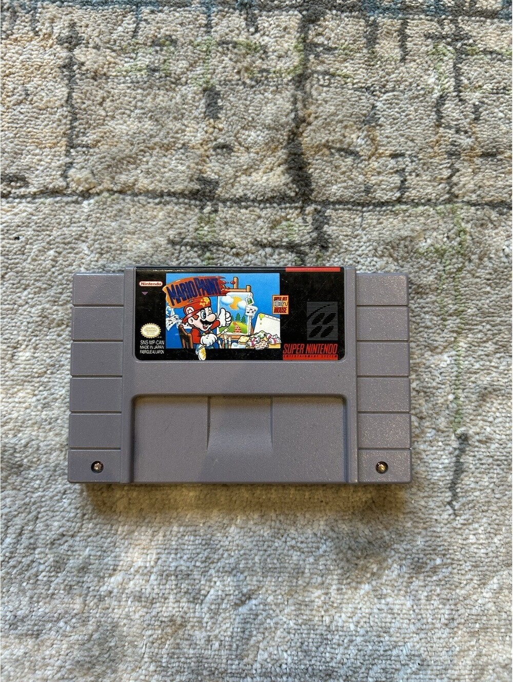 Mario Paint Super Nintendo SNES Game Cartridge Nintendo 1992 Art Family NTSC-U/C